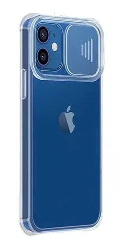 Funda Generica Para iPhone Tpu Traslucida Tapa Camara Slide