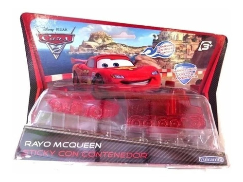 Cars Rayo Mcqueen + Camión Mack Vehículo Sticky Gelatina Peg