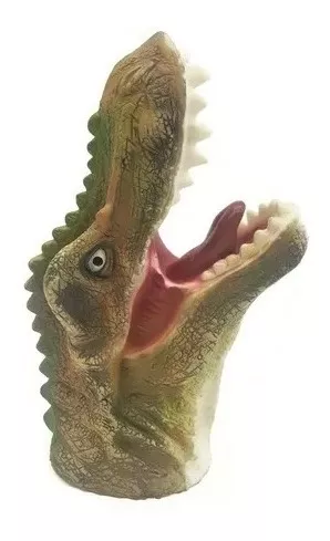 Cabeza Títere Marioneta Dinosaurio Realista Juguete Niños