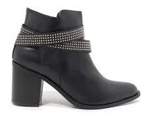 Comprar Botas Mujer Botineta Stiletto Corta Cuero Sucre 7118 Vestir