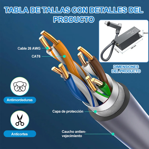 Starlink Adaptador Ethernet Red Satelital Para V2 Gen 2