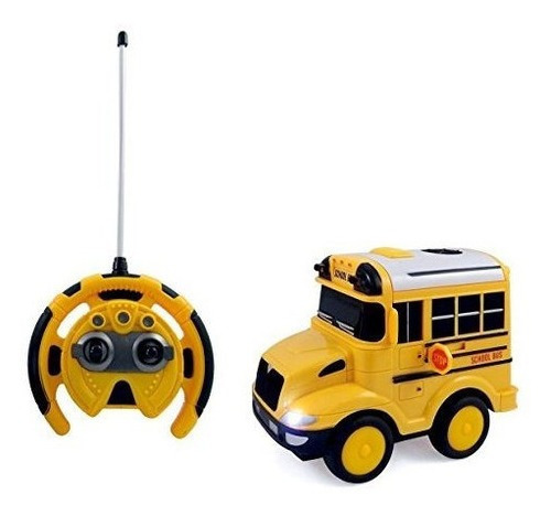 Powertrc R / C School Bus Radio Control Toy Car Para Nios