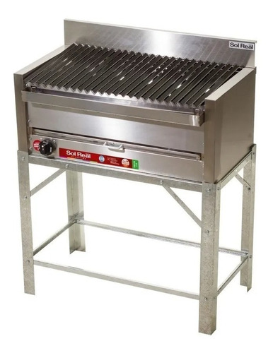 Parrilla A Gas Sol Real Mediana Acero Inox 81 Cm Base Ge