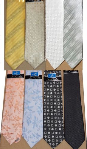 Corbata 8cm De Ancho - Jaquard Microfibra Nacional - Varios Modelos - Excelente Calidad