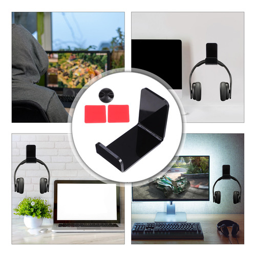 Soporte Adhesivo Para Auriculares Para Juegos, 2 Piezas, Acr