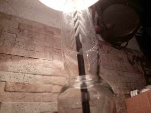 Antigua Lampara De Mesa, Base De Mármol Con Pantalla (Usado)