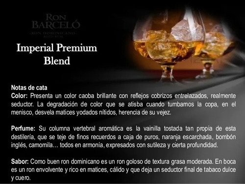 Ron Barcelo Imperial Premium Blend 30 Años-importado Estuche