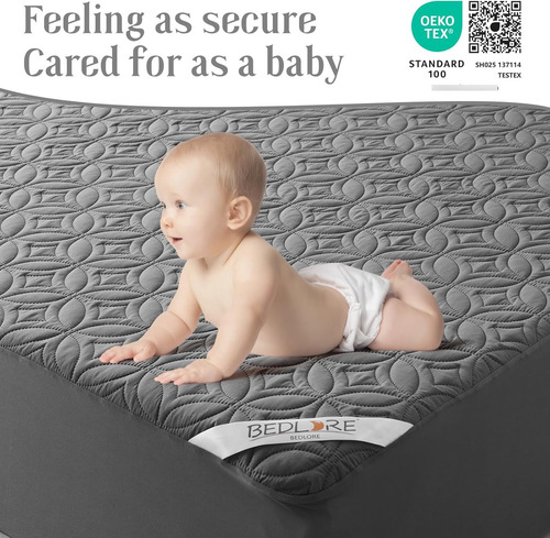 2 Pack Waterproof Mattress Protector, Twin Size Mattress Pad