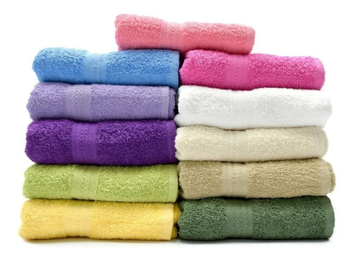 Paquete De 6 Toallas Medio Baño La Josefina 130x70 400 Grs. Caricia 3 Medio Baño