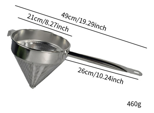 Colador De Caldo De Acero Inoxidable, Colador De Malla De 8