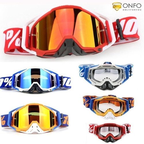 Lentes Motocross 100% Ciclismo Gafas De Casco Cross Racecraf