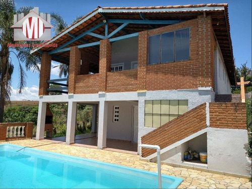 Belíssima Chácara Com 04 Dormitórios, Piscina, Internet À Cabo, Pomar, Próxima Da Cidade, À Venda, 1000 M² Por R$ 410.000 - Pinhalzinho/sp - Ch0806