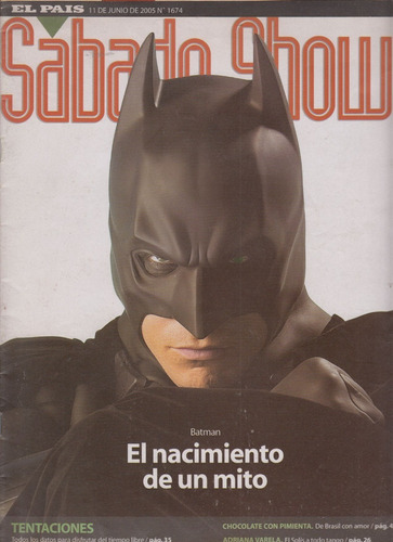 2005 Batman Begins Tapa Y Nota Revista Uruguay Unica Rara