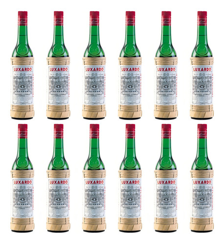 Pack De 12 Licor Luxardo Maraschino Cerezas 700 Ml