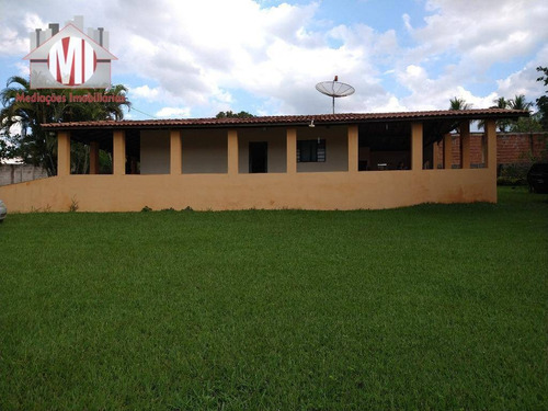 Imagem 4 de 30 de Ótima Chácara Com 3 Dormitórios, Pomar, Área Gourmet, Perto Da Cidade, À Venda, 1500 M² Por R$ 380.000 - Rural - Socorro/sp - Ch0886