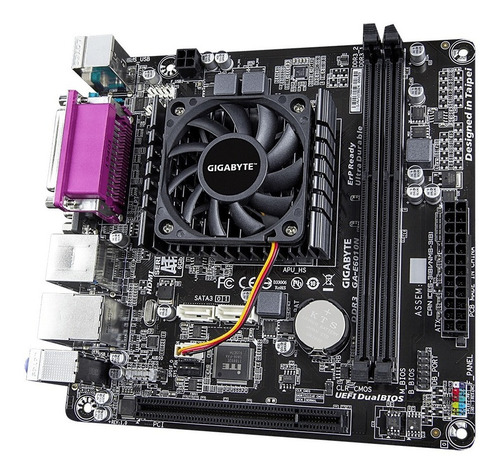 Mb Gigabyte Integrada Ga-e6010n E1-6010 1.35ghz Vga Hdmi
