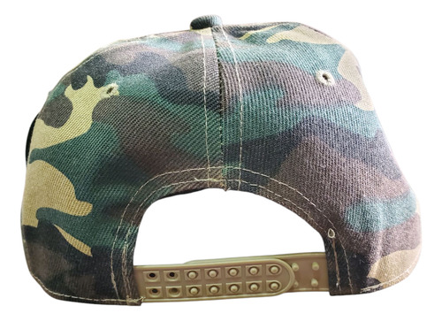 Gorra Plana Ajustable Con Bordad Cap Color Militar
