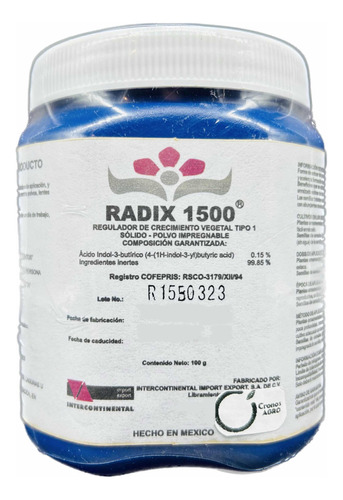 Radix 1500 Enraizador Esquejes 100 Gramos