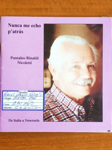 Nunca Me Echo Patras / Pantaleo Rinaldi Nicoletti