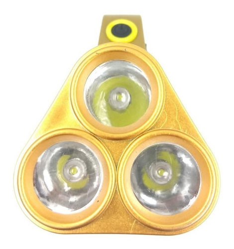 Linterna Led Recargable 3 Leds C/manija Varias Intensidades