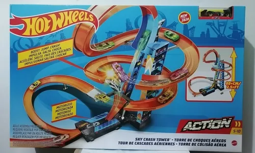 Hot wheels action pista choques aéreos new arrivals
