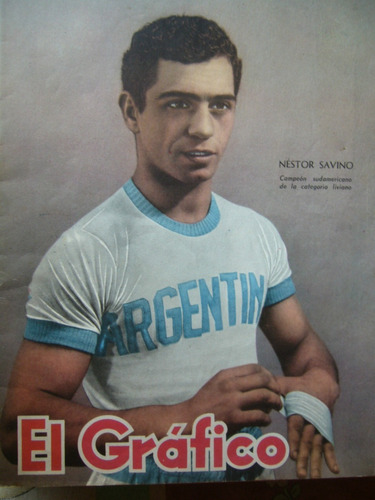 Fangio Gálvez Gatica Morea El Gráfico / 1702 1952 Savino Box