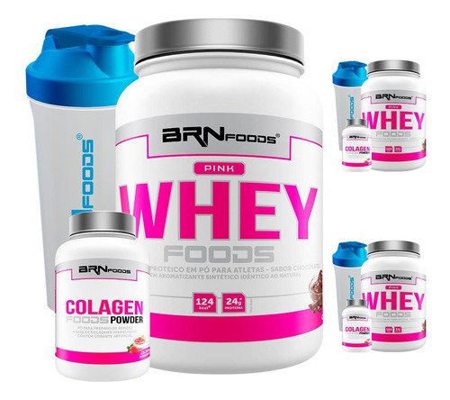 Combo Amigas: 3x Whey Pro + 3x Colágeno + 3x Coq. -brn Foods