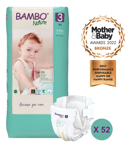 Pañal Bambo Nature Eco-friendly 3 Paquete Alto Sku 19263