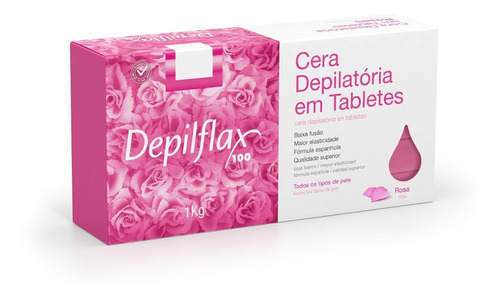 Cera depilatoria rosa Depilflax, 1 kg