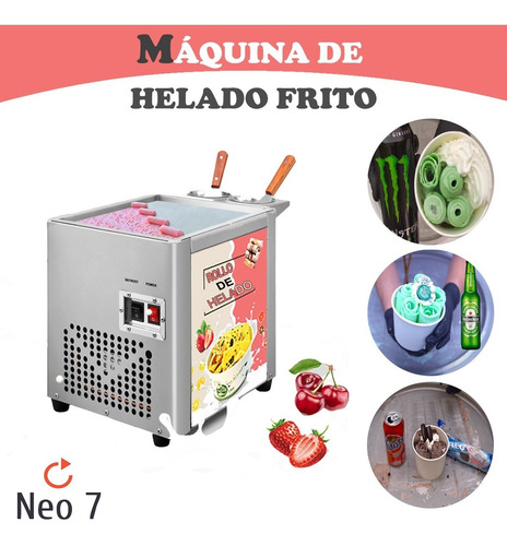 Imagen 1 de 1 de Máquina De Helado Frito, Helado En Rollo