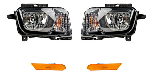 Cuartos + Faros 4 Piezas Depo P/ Chevrolet Camaro 2010-2013