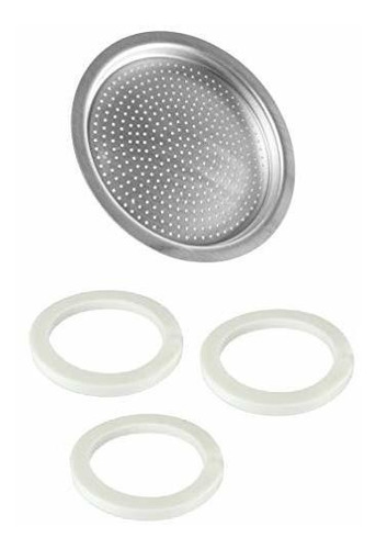Univen 64 Mm Espresso Filter And Gasket Seals Compatible Wit