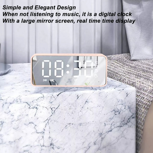 Reloj Despertador Digital C/bocina/bluetooth/radio Fm