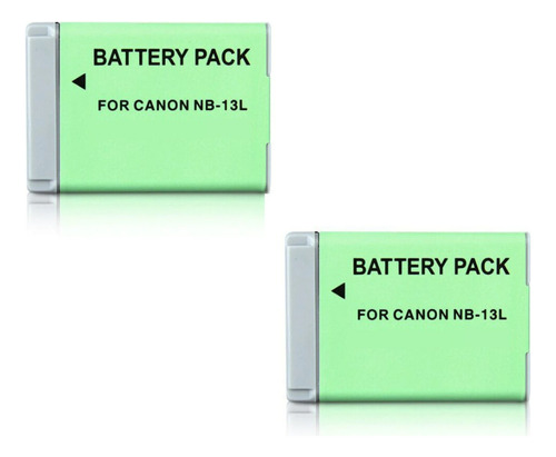 2 Baterías Nb-13l Alternativa Canon G5x G7x Mii 