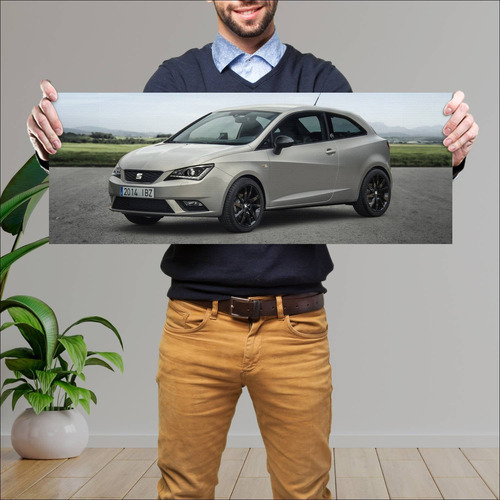 Cuadro 30x80cm Auto 2014 Seat Ibiza 30 Aniversar 227