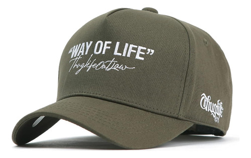 Flipper Lettering Logo Of Way Of Life Thuglife Outlaw Gorra