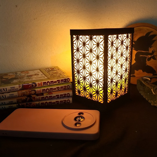Lámpara Mesa De Luz Escritorio Kumiko - Estilo Japonesa