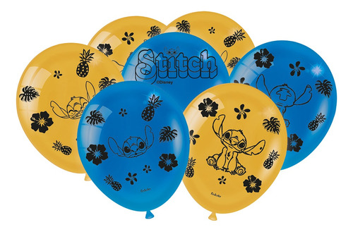 Balão - Bexiga Stitch Da Disney - 25 Unidades