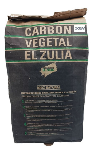 Bolsa Carbon Vegetal Parrillera 4.5kg Zulia 2766 Xavi