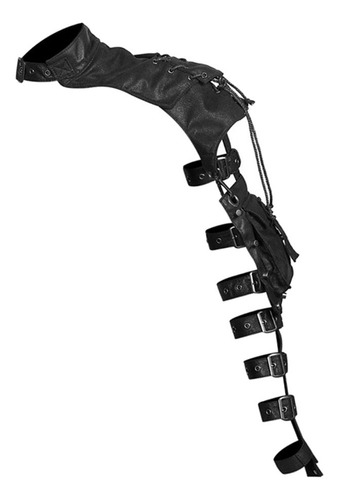 Steampunk Mujer Cuero Pauldron Hombro Brazo Pirata Vestido