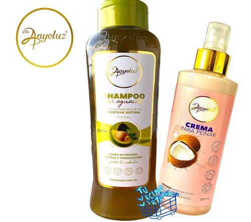 Shampoo Aguacate Anyeluz + Crem - mL a $69