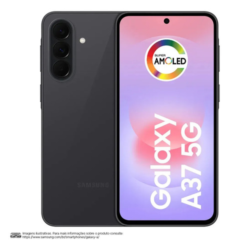 Celular Samsung Galaxy A37 5G 256GB, 8GB RAM, Câmera 50MP