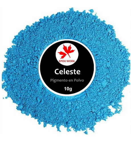 Pigmento O Color Para Resina Epoxica Azul Celeste Metalizado