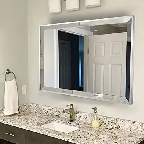 Espejo Rectangular Biselado Para Baño