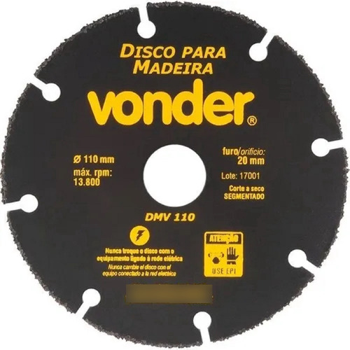 Disco De Corte Para Madera 110mm Vonder Fc - 