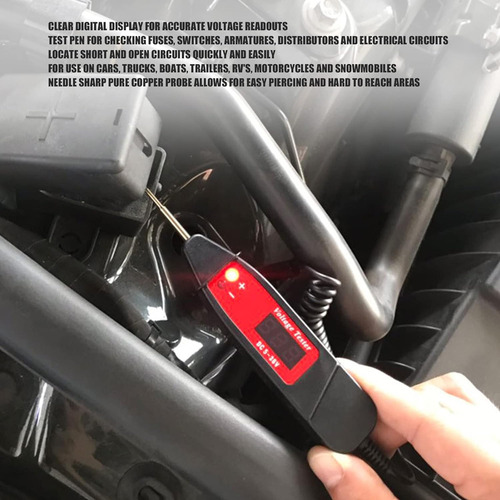 Probador De Circuito Led Digital Automotriz Dc 3-36v