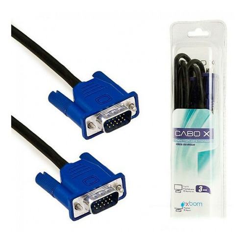Cabo Vga Para Monitor 3 Metros Exbom - Cbx-mvga30