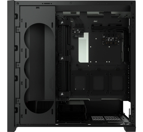 Imagen 8 de 10 de Gabinete Gamer Corsair Icue 5000x Rgb Vidrio Templado Black