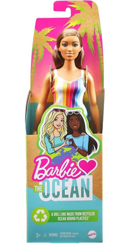 Muñeca Barbie Loves The Ocean Vestido Arcoiris Mattel