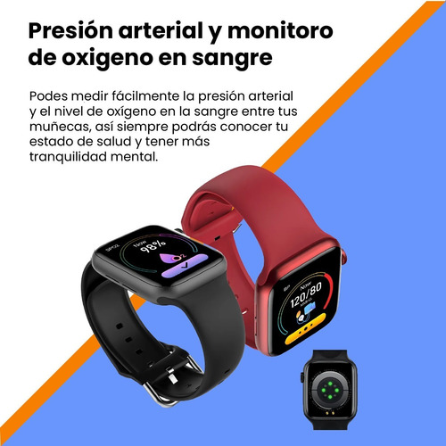 Smartwatch Genérica T500 1.54" caja negra, malla negra